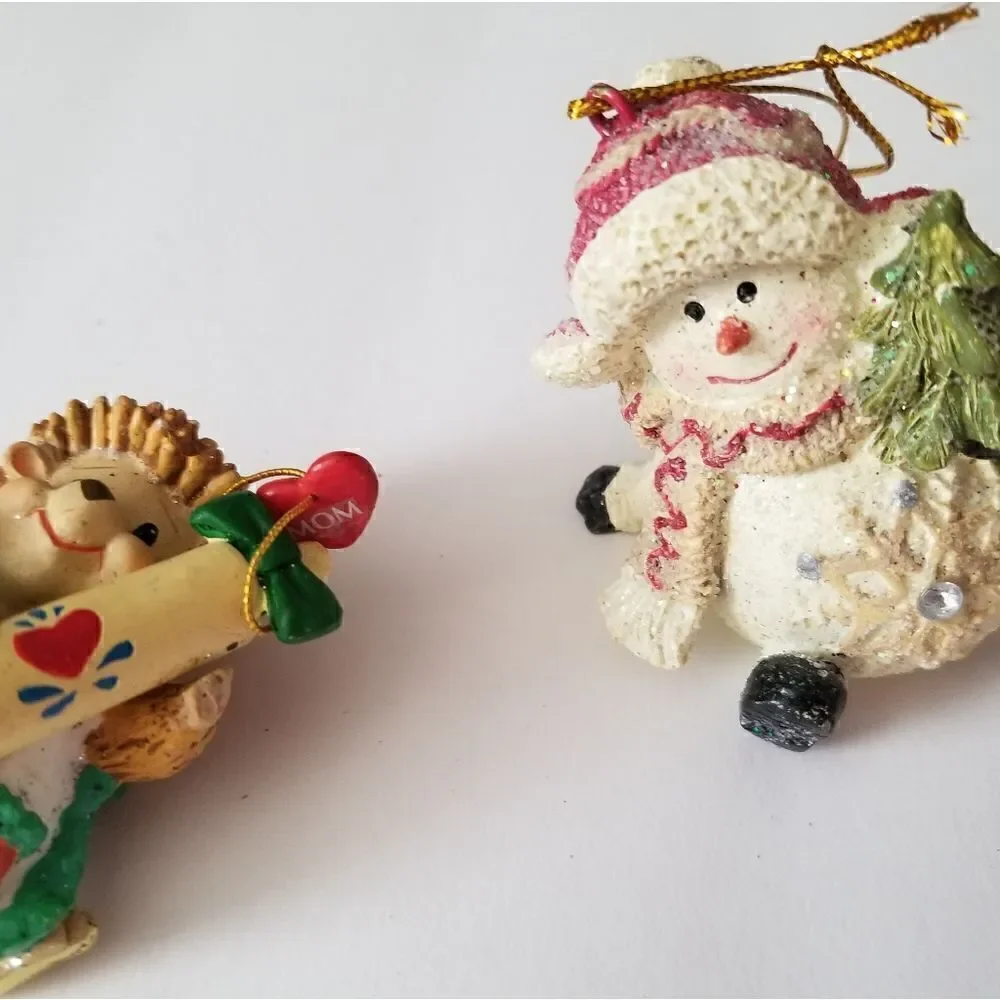 Two Vintage Christmas ornaments